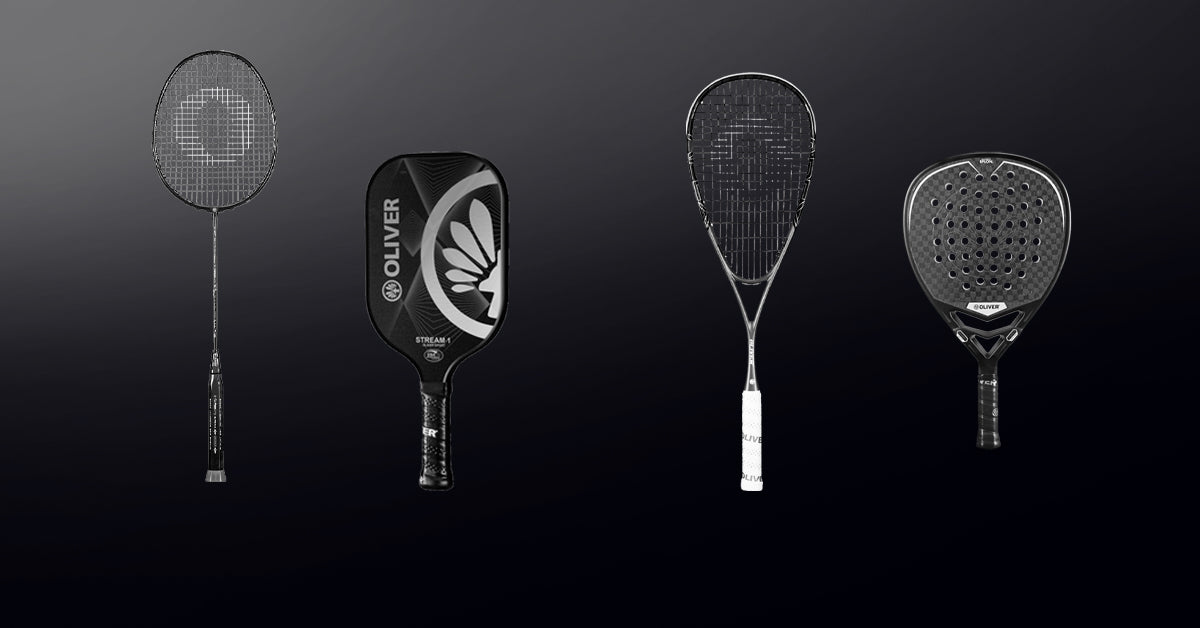 OLIVER Schläger für Badminton, Pickleball, Squash und Padel – Hochwertige Sportausrüstung für maximale Performance.