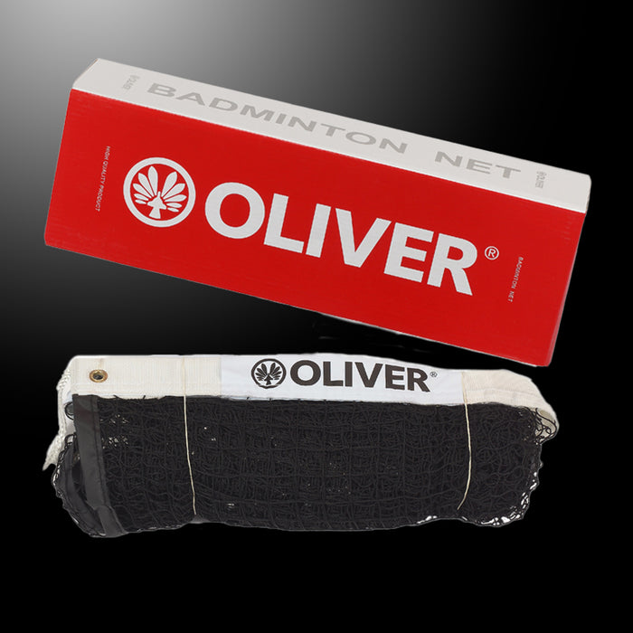 OLIVER Badminton Netz in Verpackung, hochwertig und langlebig, ideal für Badmintonspiele und Training