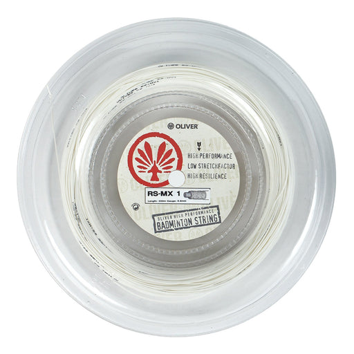 OLIVER RS-MX1 Badmintonsaite, 200 Meter, 0,80 mm dick, hohe Performance, niedriger Dehnungsfaktor, hohe Belastbarkeit