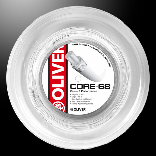 OLIVER Core-68 Badmintonsaite, 200 Meter, 0,70 mm dick, für Power und Performance, ideal für alle Spielertypen.