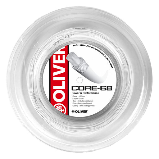 OLIVER Core-68 Badmintonsaite, 200 Meter, 0,70 mm dick, für Power und Performance, ideal für alle Spielertypen.