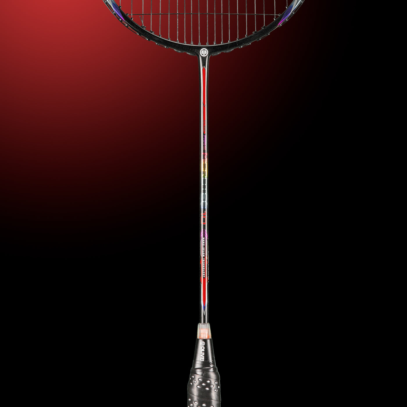 Red Dynamic Racket Badminton racket OLIVER Mirotec 10: Dynamic & Power - OLIVER-SPORT