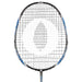 Oliver Badmintonschläger Modell Microtec 12, blau-schwarzer Schlägerkopf vor einem weißen Hintergrund
