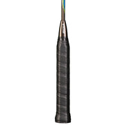 Oliver Badmintonschläger Modell Morph S10, schwarzer Griff vor einem weißen Hintergrund einem weißen Hintergrund