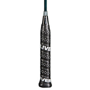 Oliver Badmintonschläger Modell Omex 710, schwarzer Griff vor einem weißen Hintergrund