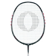 Oliver Badmintonschläger Modell Phantom X9, schwarz-weißer Schläger vor einem weißen Hintergrund