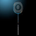 OLIVER Badmintonschläger Modell Supralight S6.2, blauer Badmintonschläger vor einem dunklen Hintergrund