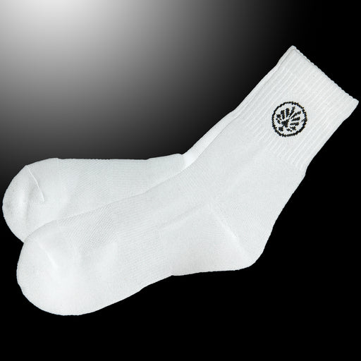 Weiße Socken mit schwarzem OLIVER Logo