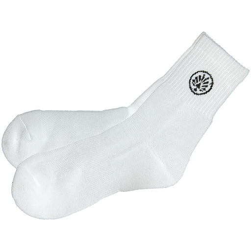 Weiße Socken mit schwarzem OLIVER Logo