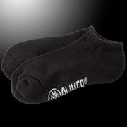 Schwarze Sneaker-Socken mit weißem OLIVER Logo