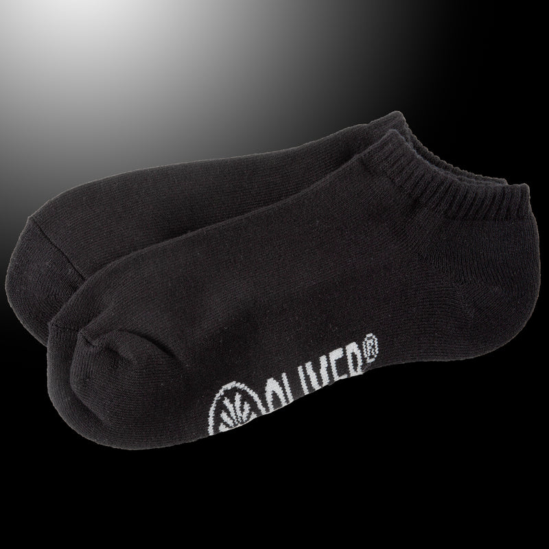 Schwarze Sneaker-Socken mit weißem OLIVER Logo