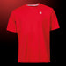 Rotes OLIVER Active T-Shirt mit kleinem Logo auf der Brust, ideal für Sport und Freizeit
