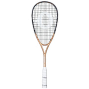Oliver Squashschläger Modell Apex 320, kupferfarbener/schwarzer Schläger mit weißem Griff vor einem weißen Hintergrund