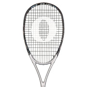 Oliver Squashschläger Modell Apex 420, silbern/schwarzer Schläger vor einem weißen Hintergrund