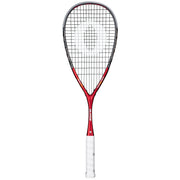 Oliver Squashschläger Modell Apex 520, roter Schläger mit weißem Griff vor einem weißen Hintergrund