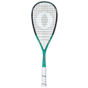 Oliver Squashschläger Modell Apex 920, mintgrüner Schläger mit weißem Griff vor einem weißen Hintergrund
