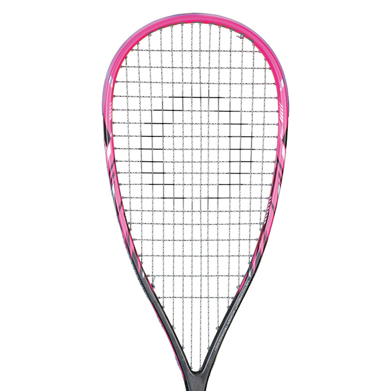 OLIVER Squashschläger Fuchsia, schwarz-pinker Squashschlägerkopf auf weißem Hintergrund