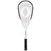 Oliver Squashschläger Modell Racer X8, weiß-schwarzer Schläger mit schwarzem Griff, vor einem weißen Hintergrund