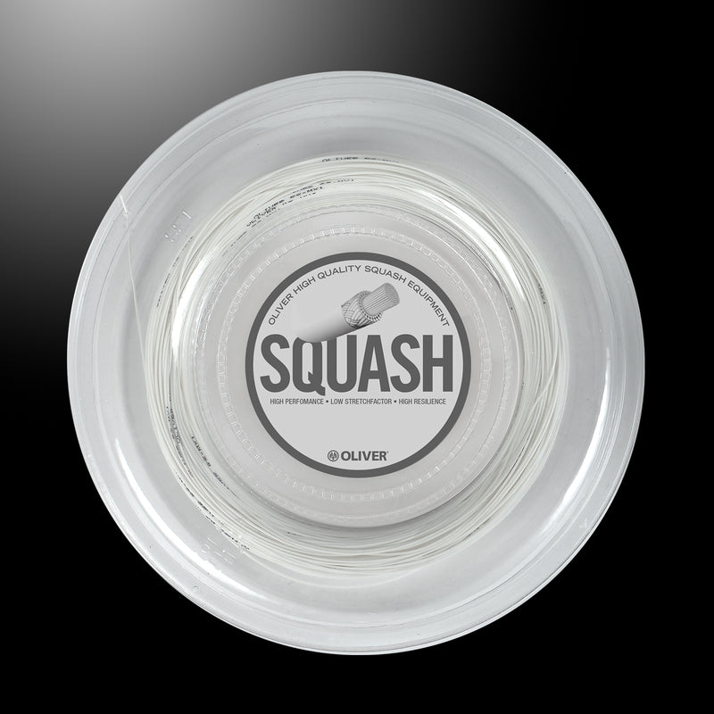 OLIVER MX1-F8 Squashsaite, weiße 200m Rolle, 1,30 mm Stärke, hochwertige Squaschsaite für optimale SchlägerbespannungOLIVER MX1-F8 Squashsaite, weiße 200m Rolle, 1,30 mm Stärke, hochwertige Squaschsaite für optimale Schlägerbespannung