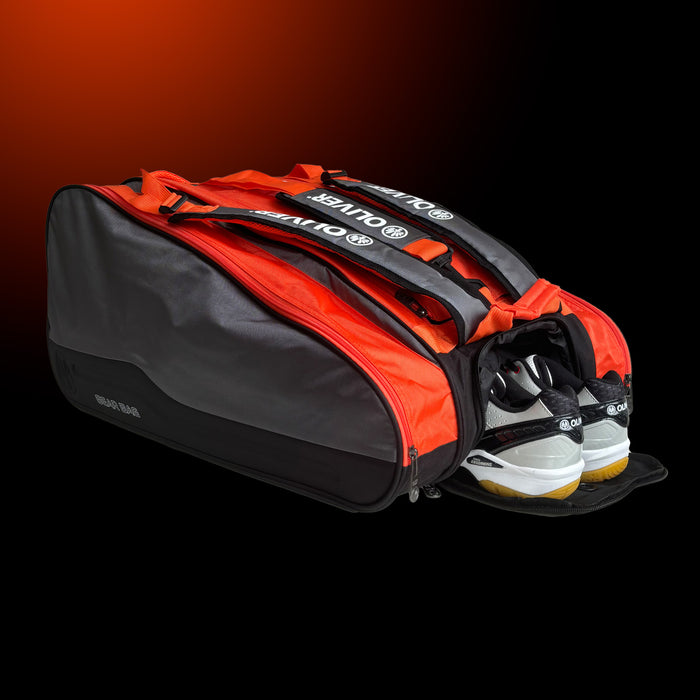 Silber-orange OLIVER Gearbag Sporttasche mit Tragegurten, ideal für den Transport von Sportausrüstung