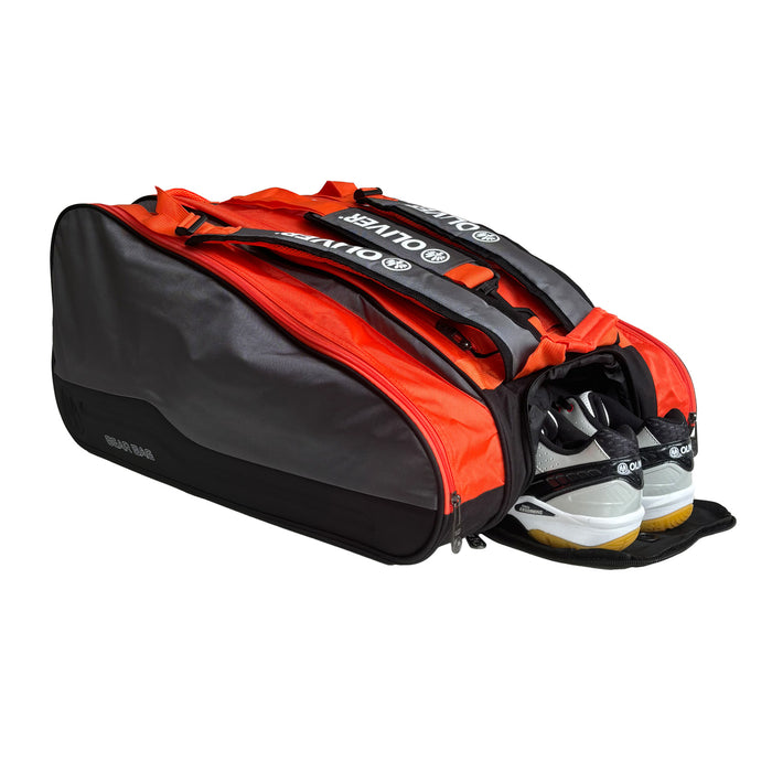 Silber-orange OLIVER Gearbag Sporttasche mit Tragegurten, ideal für den Transport von Sportausrüstung