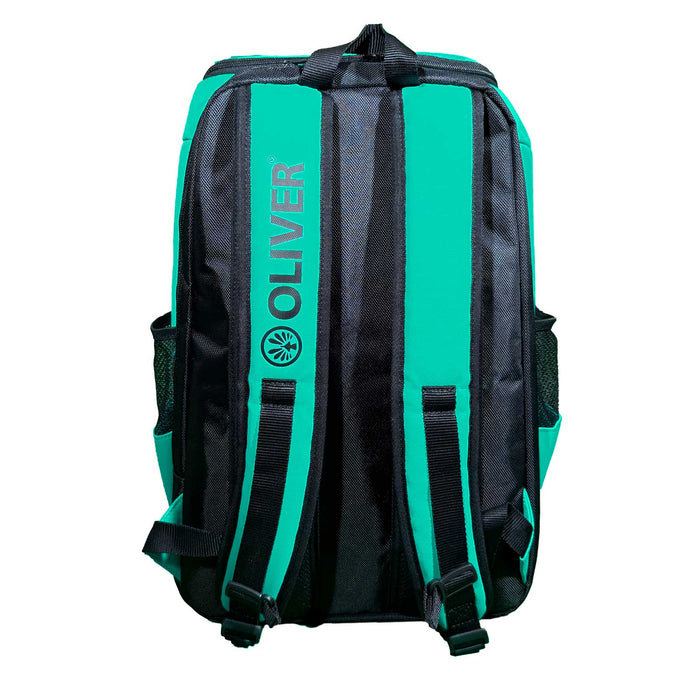 Rucksack Extend von OLIVER in türkisgrün in Rückansicht auf weißem Hintergrund.