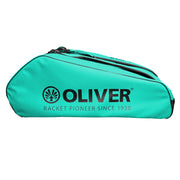 OLIVER RACKETBAG TOP PRO Extend in türkisgrün mit OLIVER Logo auf weißem Hintergrund. 